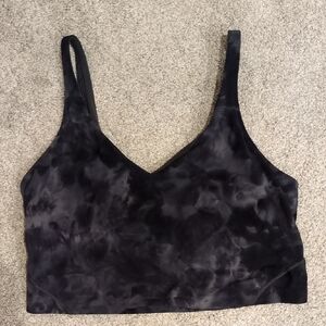 Lululemon Align Cropped Tank A/B Diamond Dye Pitch Grey Size 14